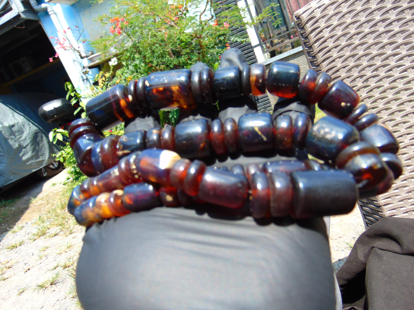 108 gram Small Beads Combination Necklace Indonesian Amber for Healing NK7