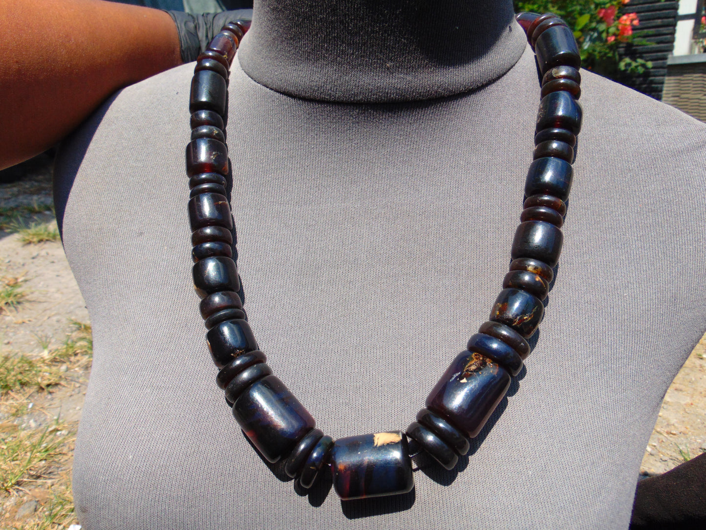 108 gram Small Beads Combination Necklace Indonesian Amber for Healing NK7