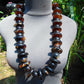 267 gr Big Necklace Indonesian Dark Red Amber for Healing AL11
