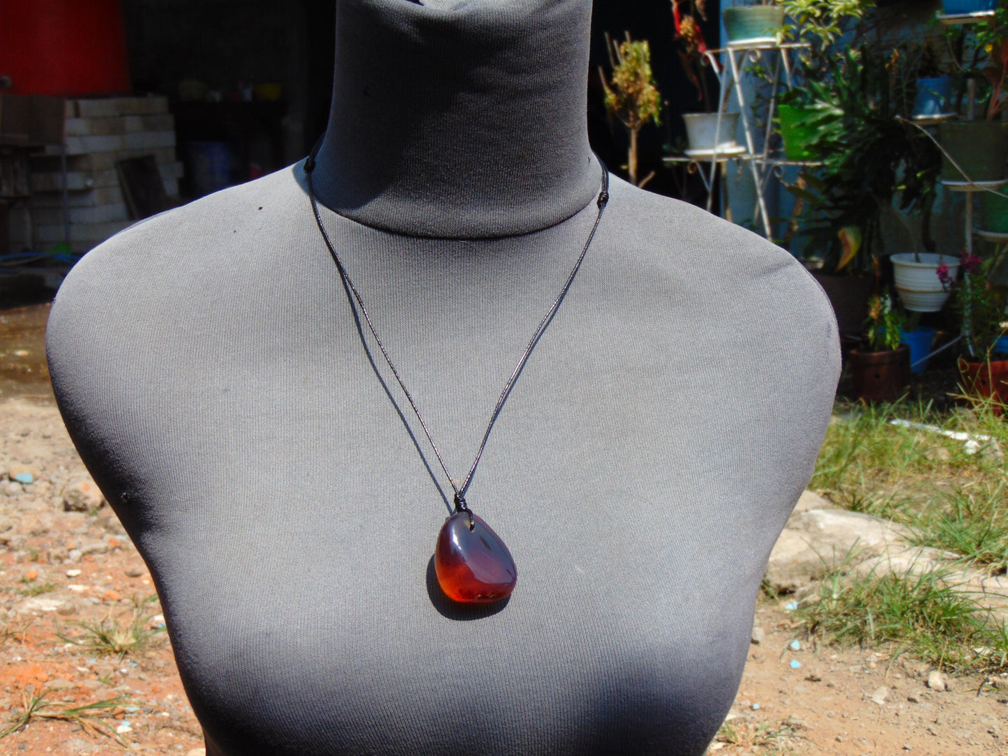 9 gram Pendant Indonesian Blue Amber for Healing 26Y216