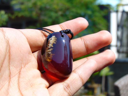 15 gram Pendant Indonesian Blue Amber for Healing 26Y228