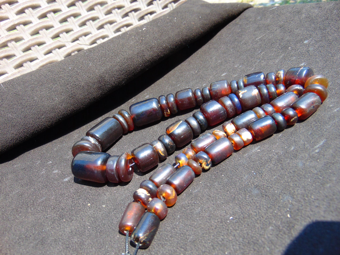 74 gram Small Beads Combination Necklace Indonesian Amber for Healing NK25