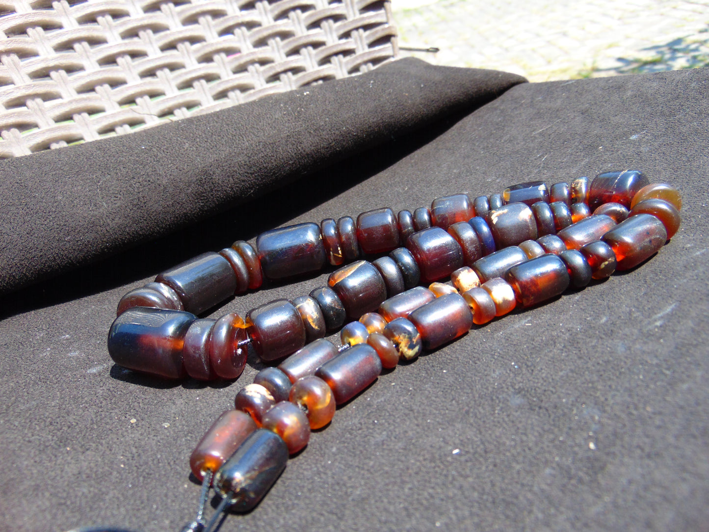 74 gram Small Beads Combination Necklace Indonesian Amber for Healing NK25