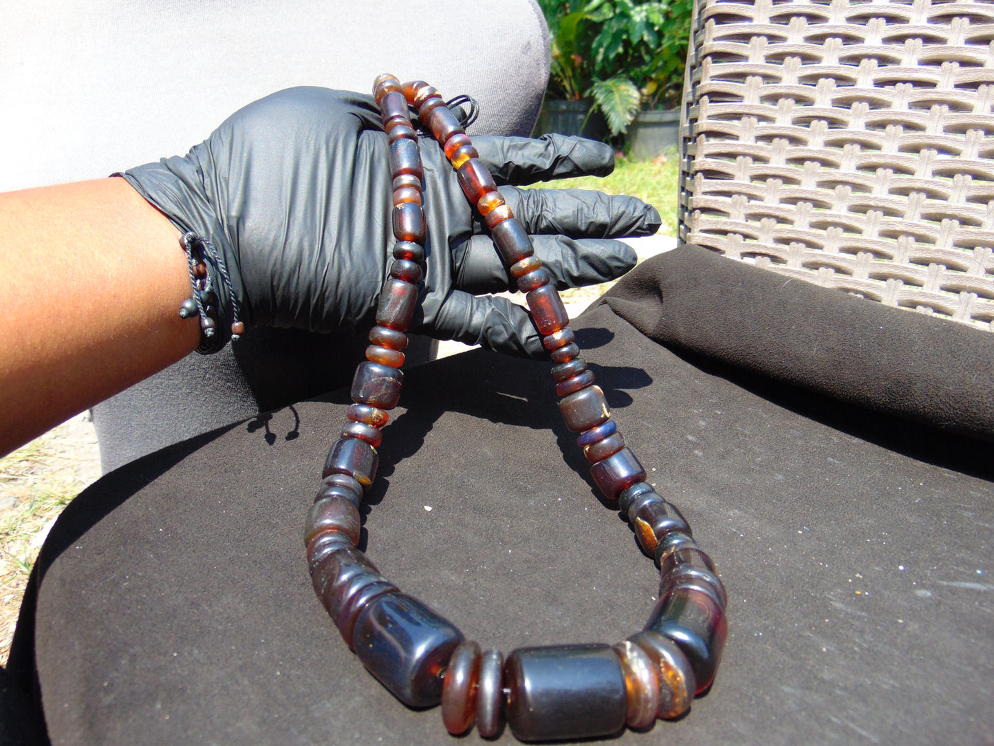 74 gram Small Beads Combination Necklace Indonesian Amber for Healing NK25