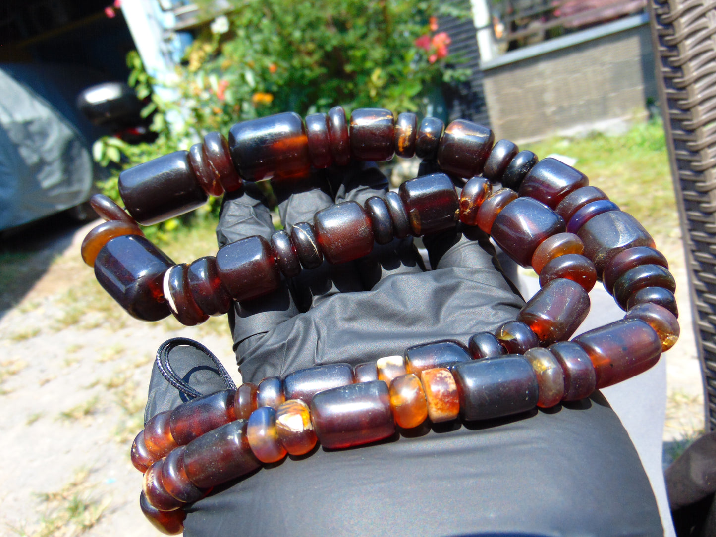 74 gram Small Beads Combination Necklace Indonesian Amber for Healing NK25