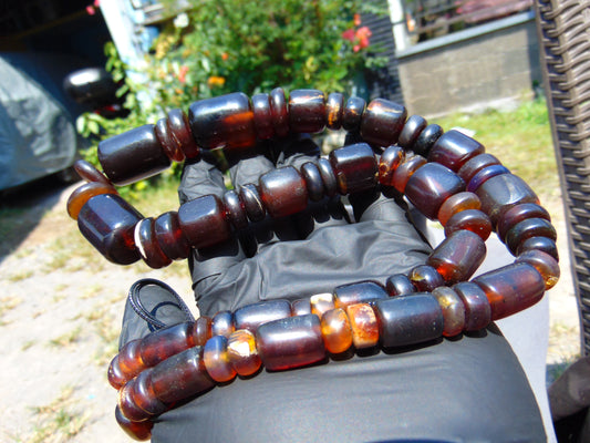 74 gram Small Beads Combination Necklace Indonesian Amber for Healing NK25