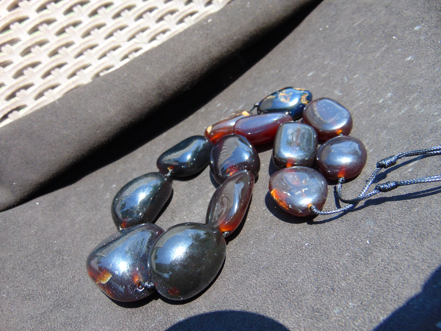 169 gr Big Necklace Indonesian Amber for Healing A13K57