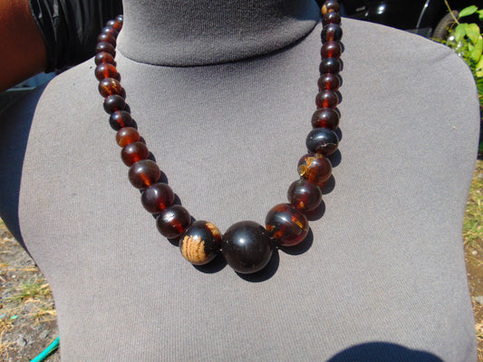 57 gram Small Beads Combination Necklace Indonesian Amber for Healing NE9