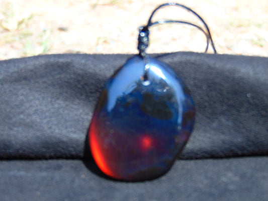 12 gram Pendant Indonesian Blue Amber for Healing 26Y227