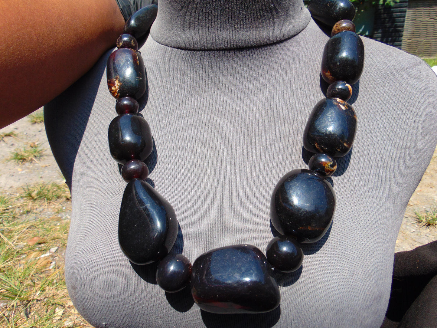 228 gram Small Beads Combination Necklace Indonesian Amber for Healing NK17