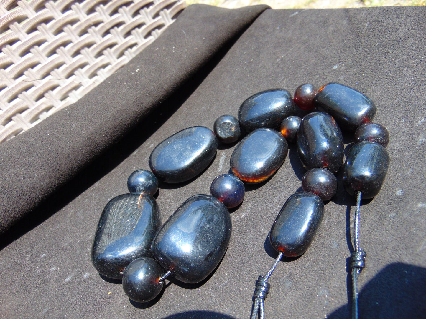 194 gram Small Beads Combination Necklace Indonesian Amber for Healing NK10