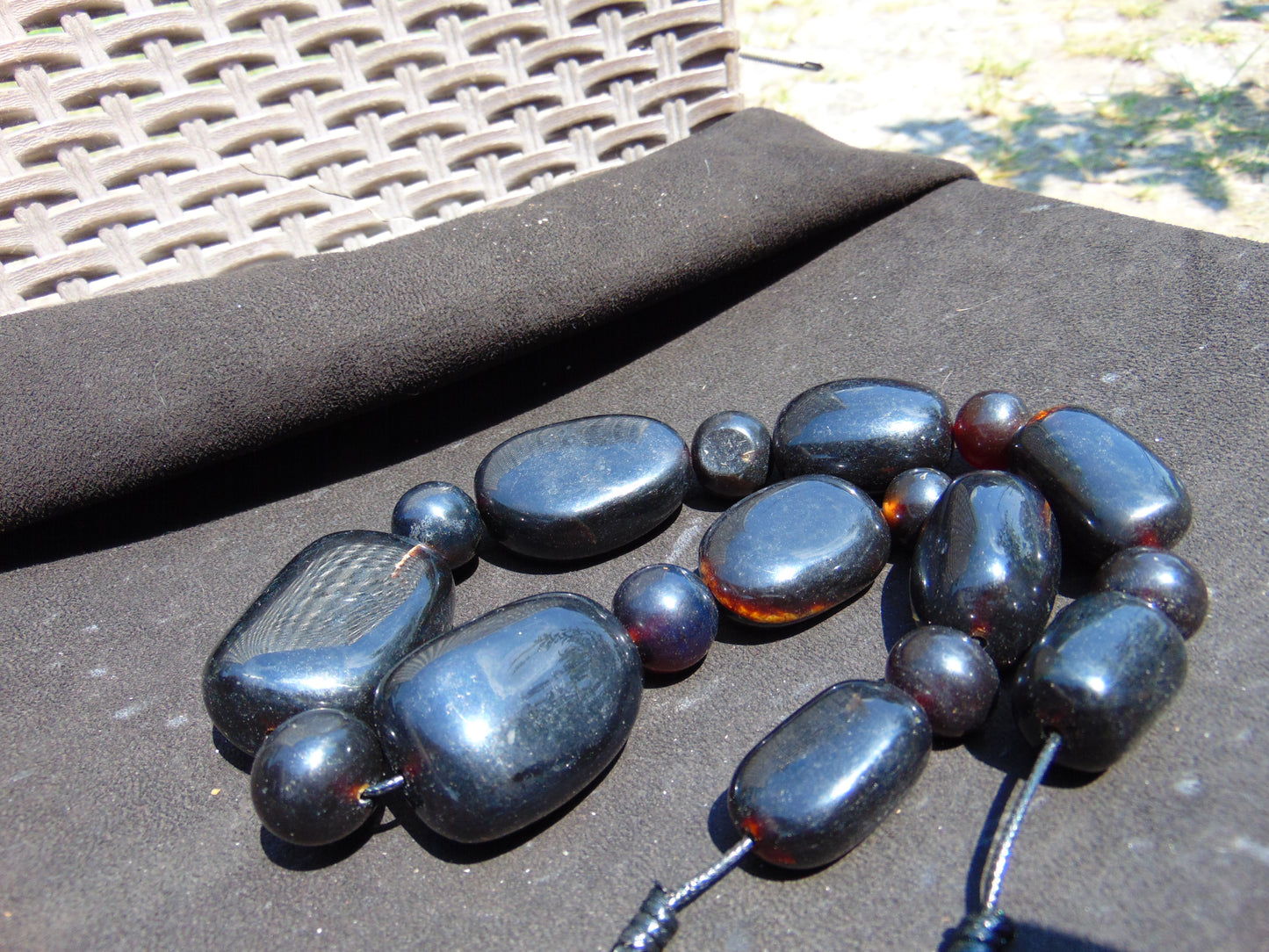 194 gram Small Beads Combination Necklace Indonesian Amber for Healing NK10