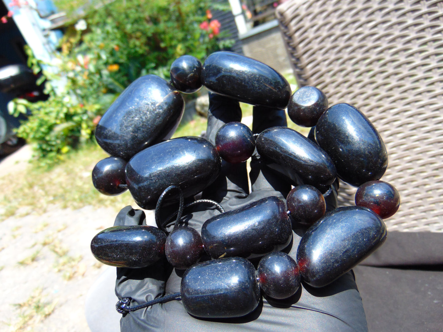 194 gram Small Beads Combination Necklace Indonesian Amber for Healing NK10