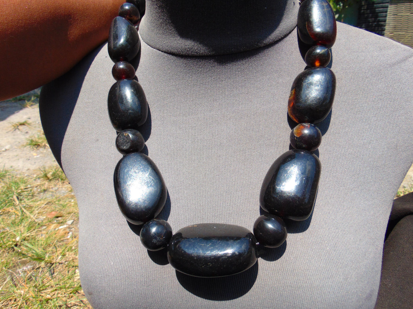 194 gram Small Beads Combination Necklace Indonesian Amber for Healing NK10