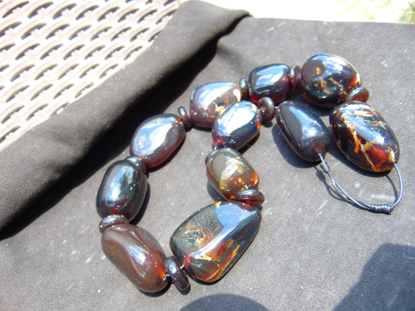 343 gr Big Necklace Indonesian Amber for Healing NEC204