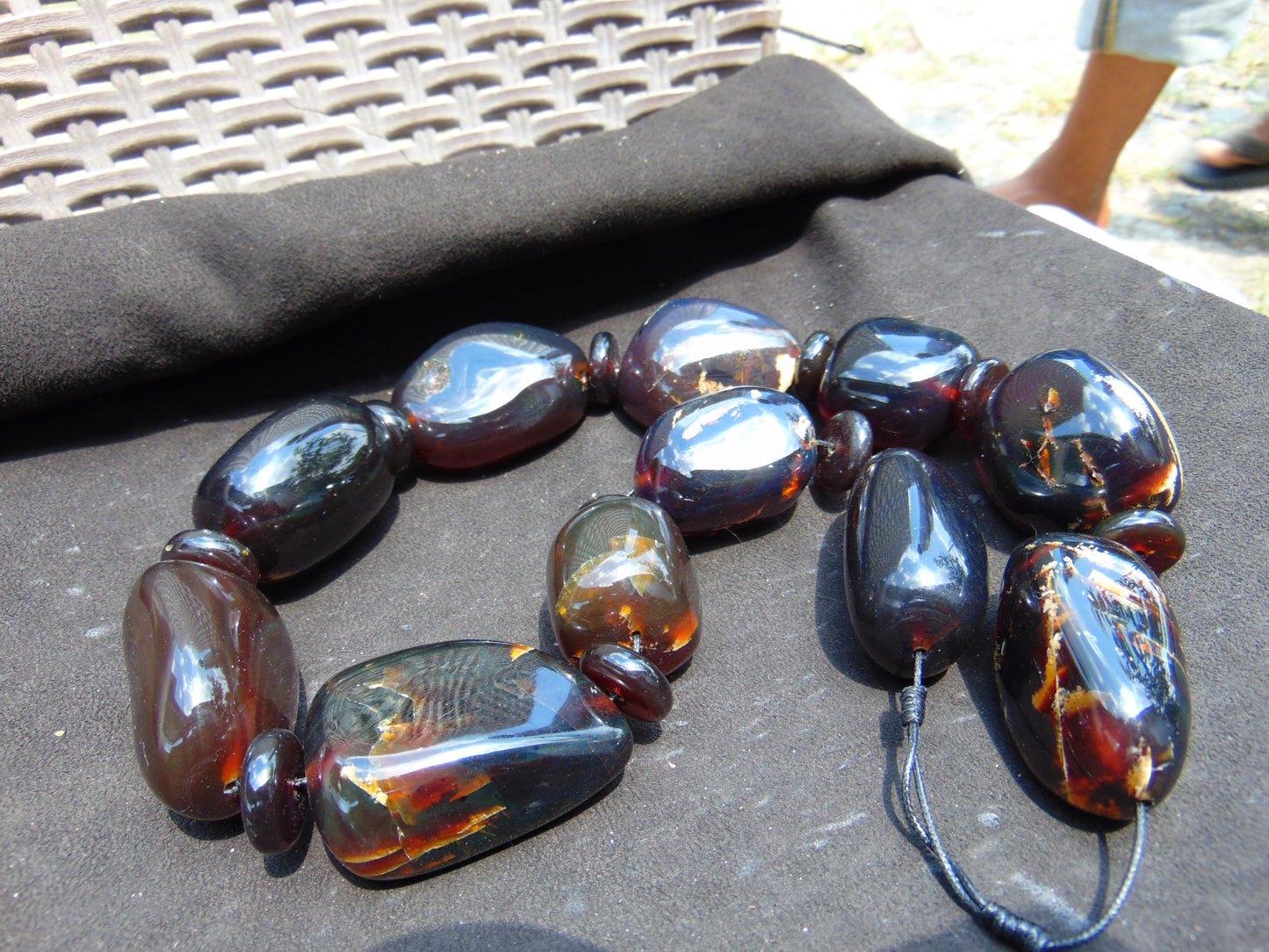 343 gr Big Necklace Indonesian Amber for Healing NEC204