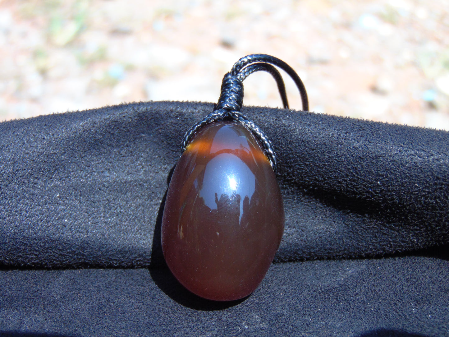 17 gram Pendant Indonesian Red Amber for Healing 26Y218