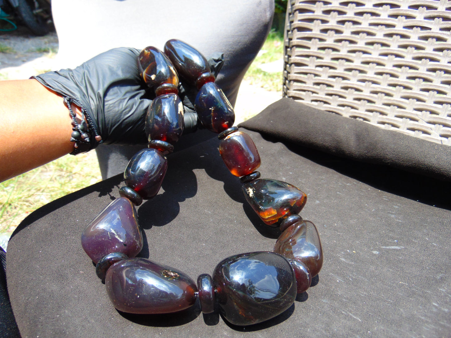 343 gr Big Necklace Indonesian Amber for Healing NEC204