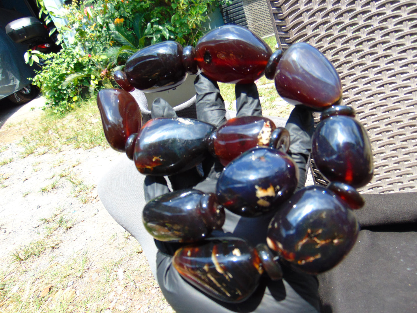343 gr Big Necklace Indonesian Amber for Healing NEC204