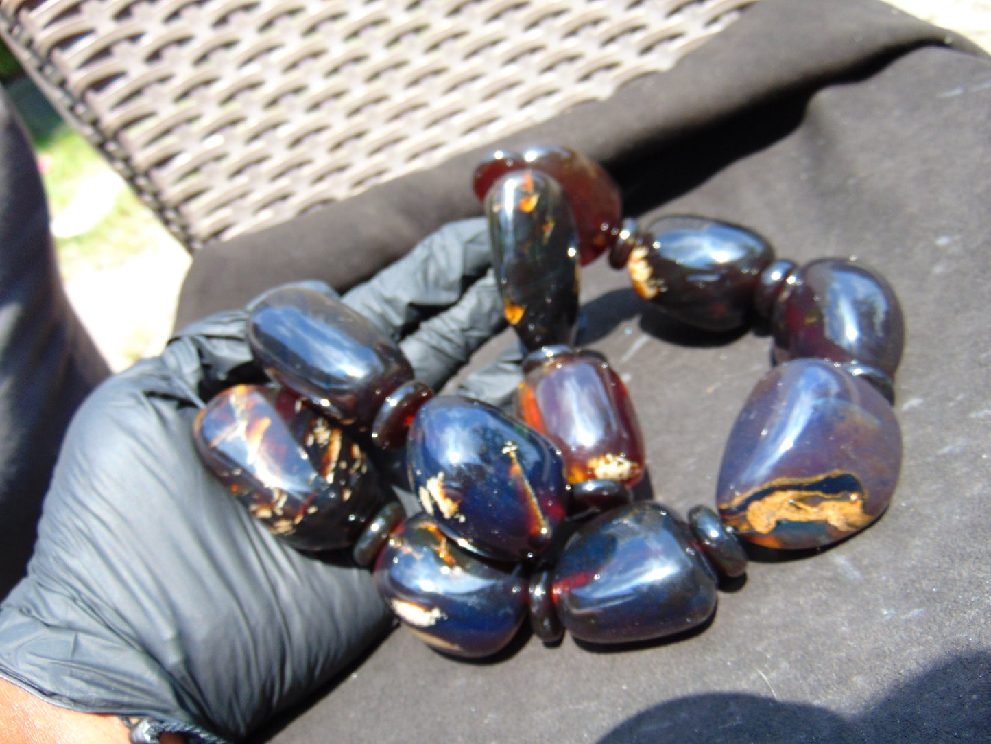 343 gr Big Necklace Indonesian Amber for Healing NEC204