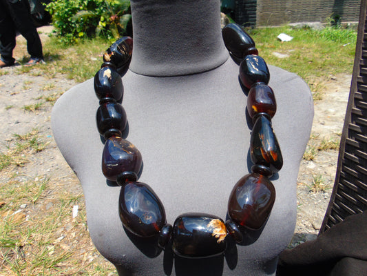 343 gr Big Necklace Indonesian Amber for Healing NEC204