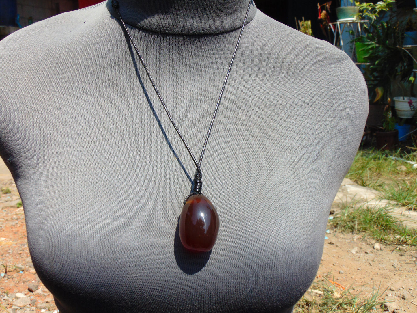 17 gram Pendant Indonesian Red Amber for Healing 26Y218
