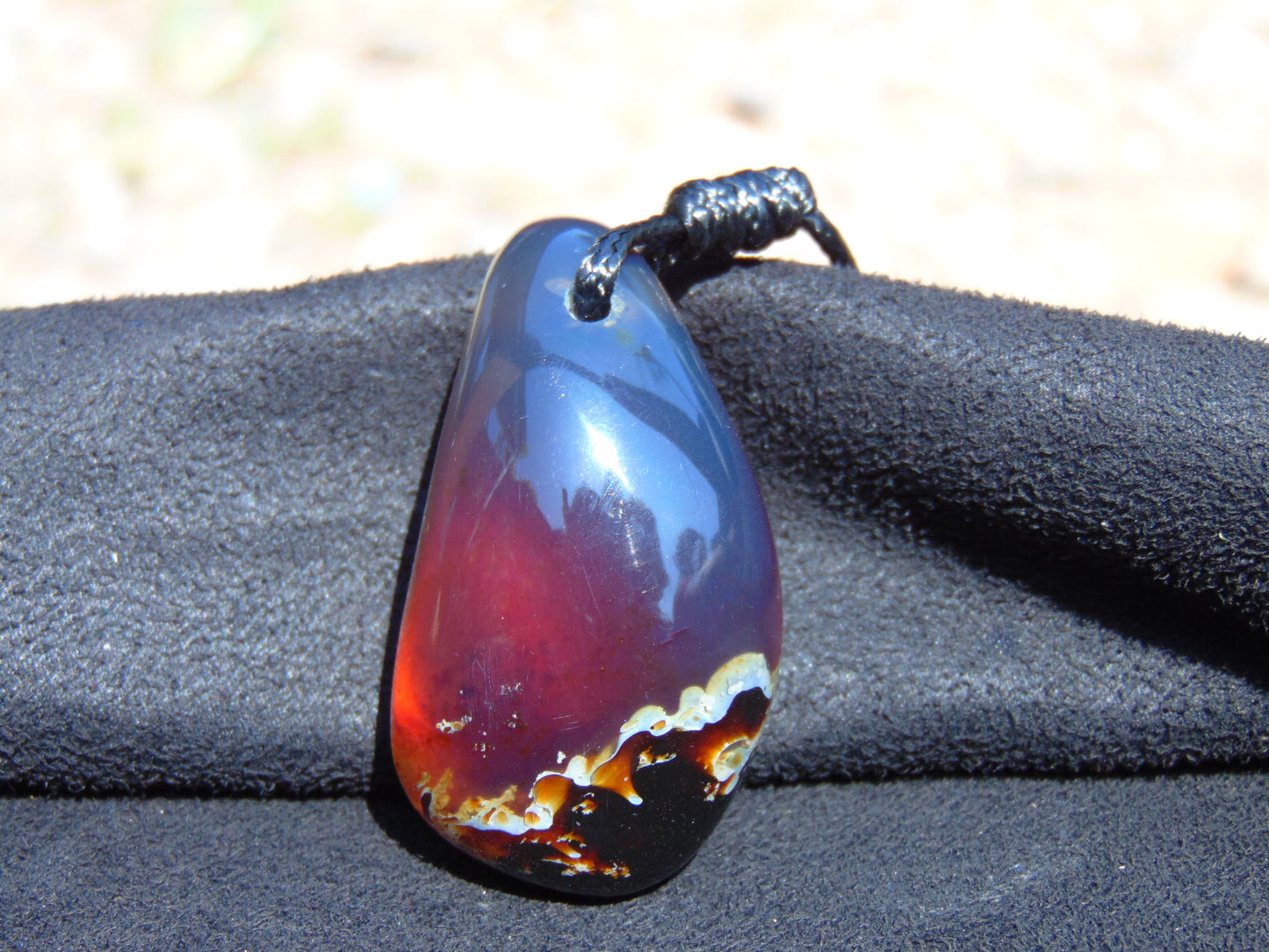 16 gram Pendant Indonesian Blue Amber for Healing 26Y218