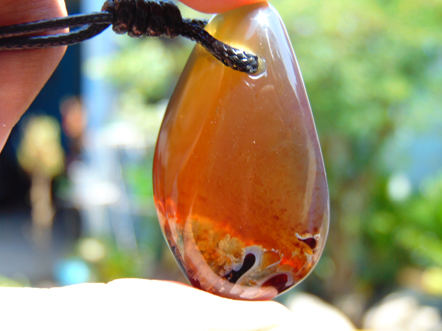 16 gram Pendant Indonesian Blue Amber for Healing 26Y218