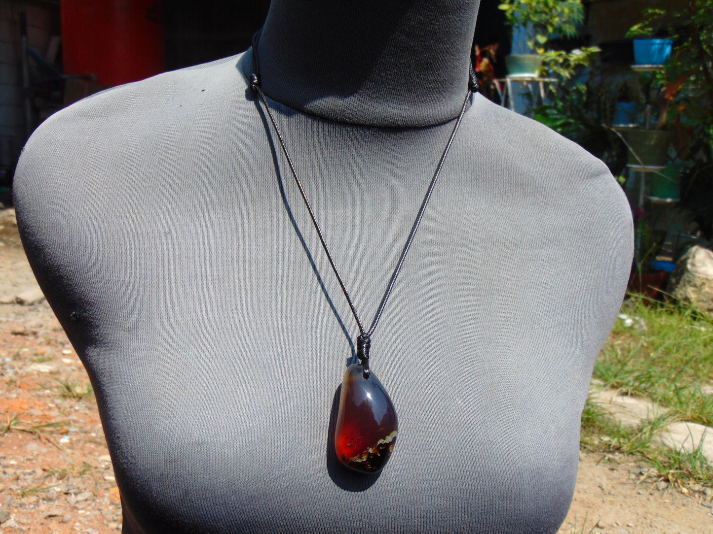 16 gram Pendant Indonesian Blue Amber for Healing 26Y218