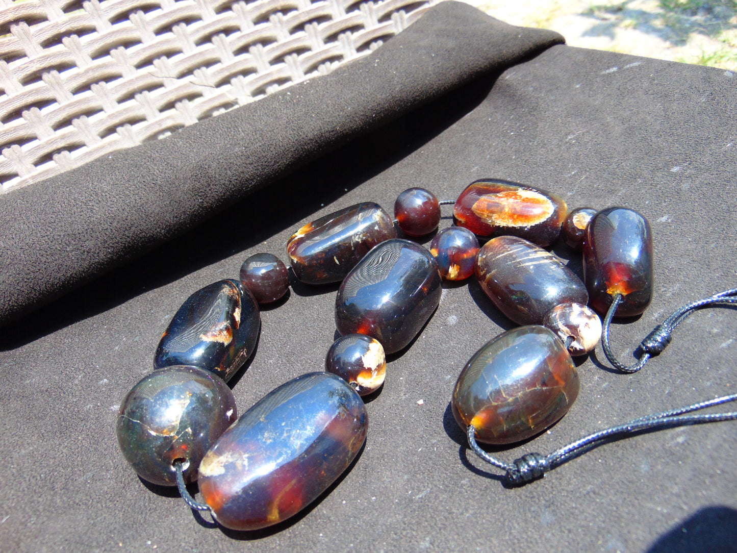 206 gram Small Beads Combination Necklace Indonesian Amber for Healing NK15