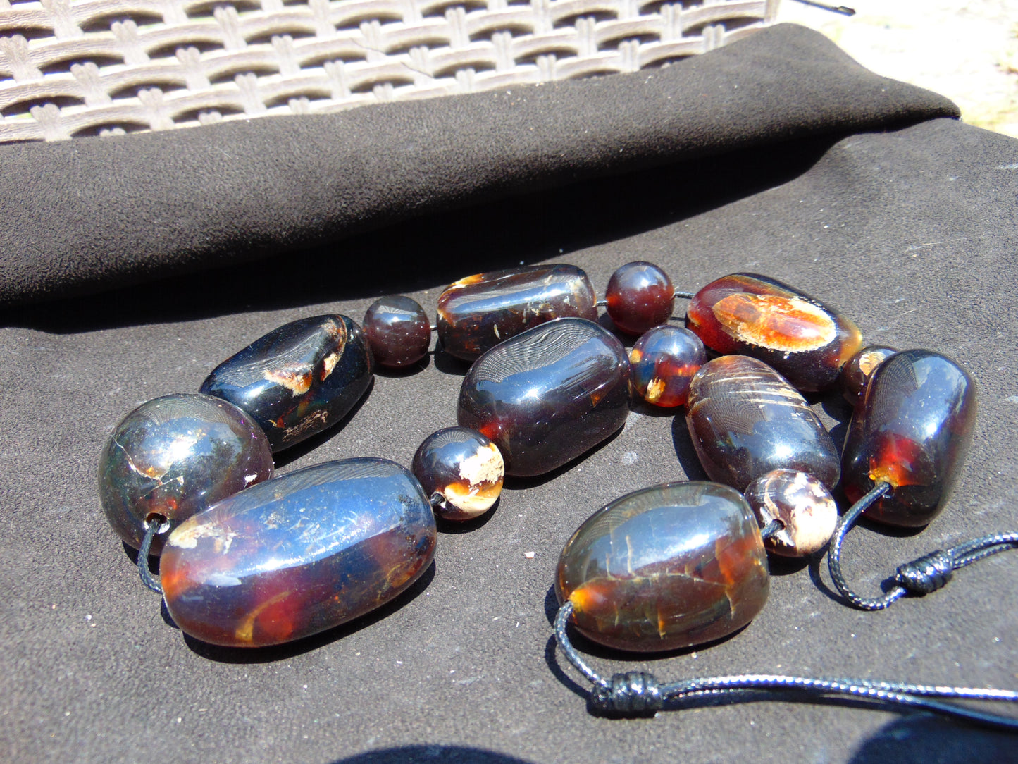 206 gram Small Beads Combination Necklace Indonesian Amber for Healing NK15