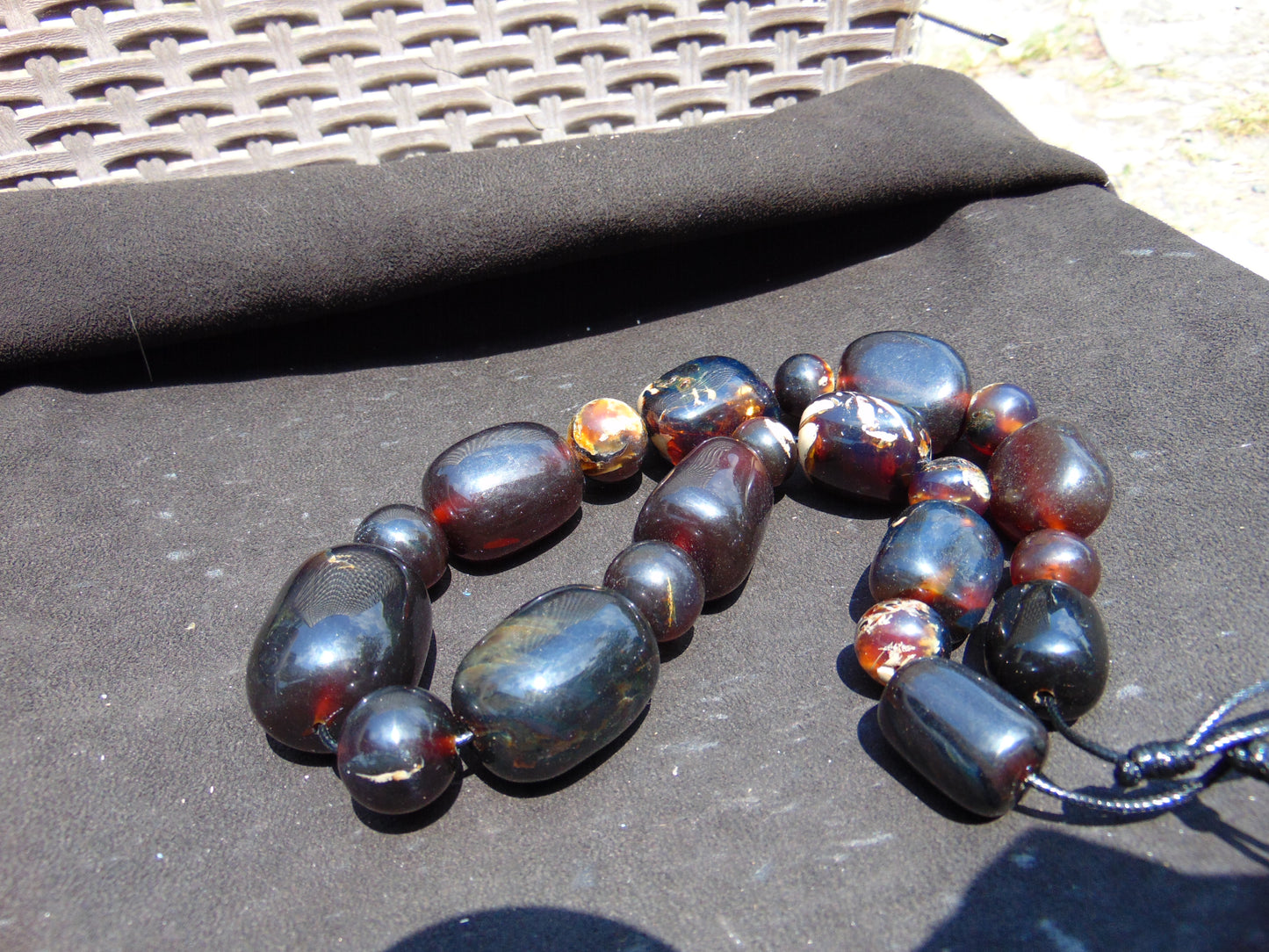 191 gram Small Beads Combination Necklace Indonesian Amber for Healing NK28