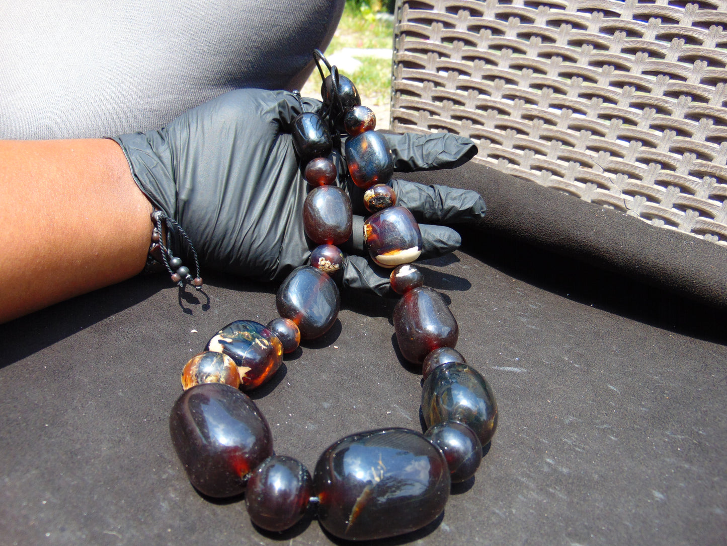 191 gram Small Beads Combination Necklace Indonesian Amber for Healing NK28