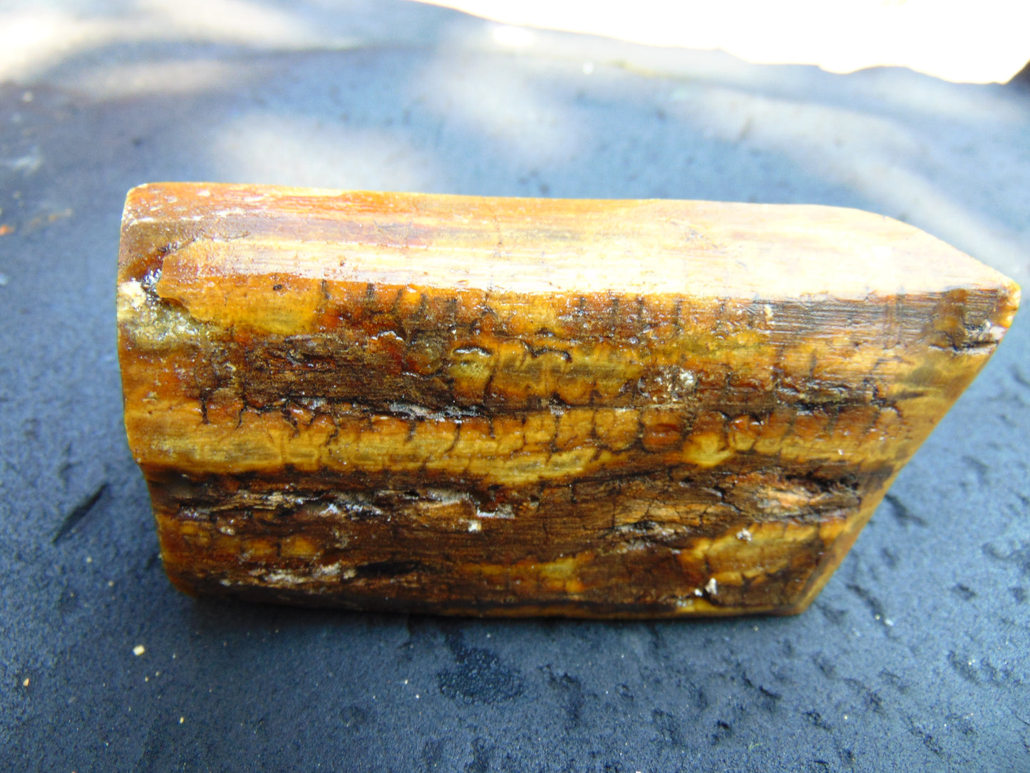145 gram Polished Indonesia Yellow Aromatic Amber for Healing AY26M145