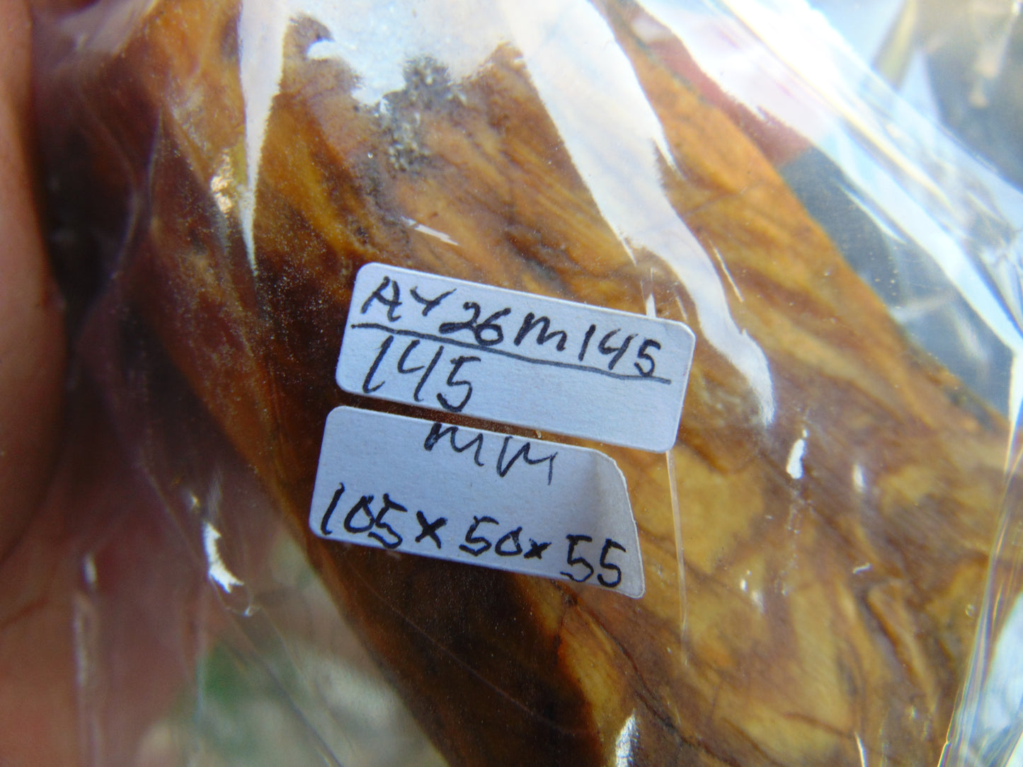 145 gram Polished Indonesia Yellow Aromatic Amber for Healing AY26M145