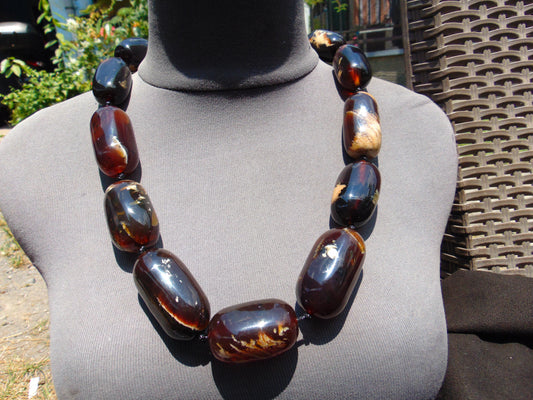 192 gr Big Necklace Indonesian Amber for Healing A11K37