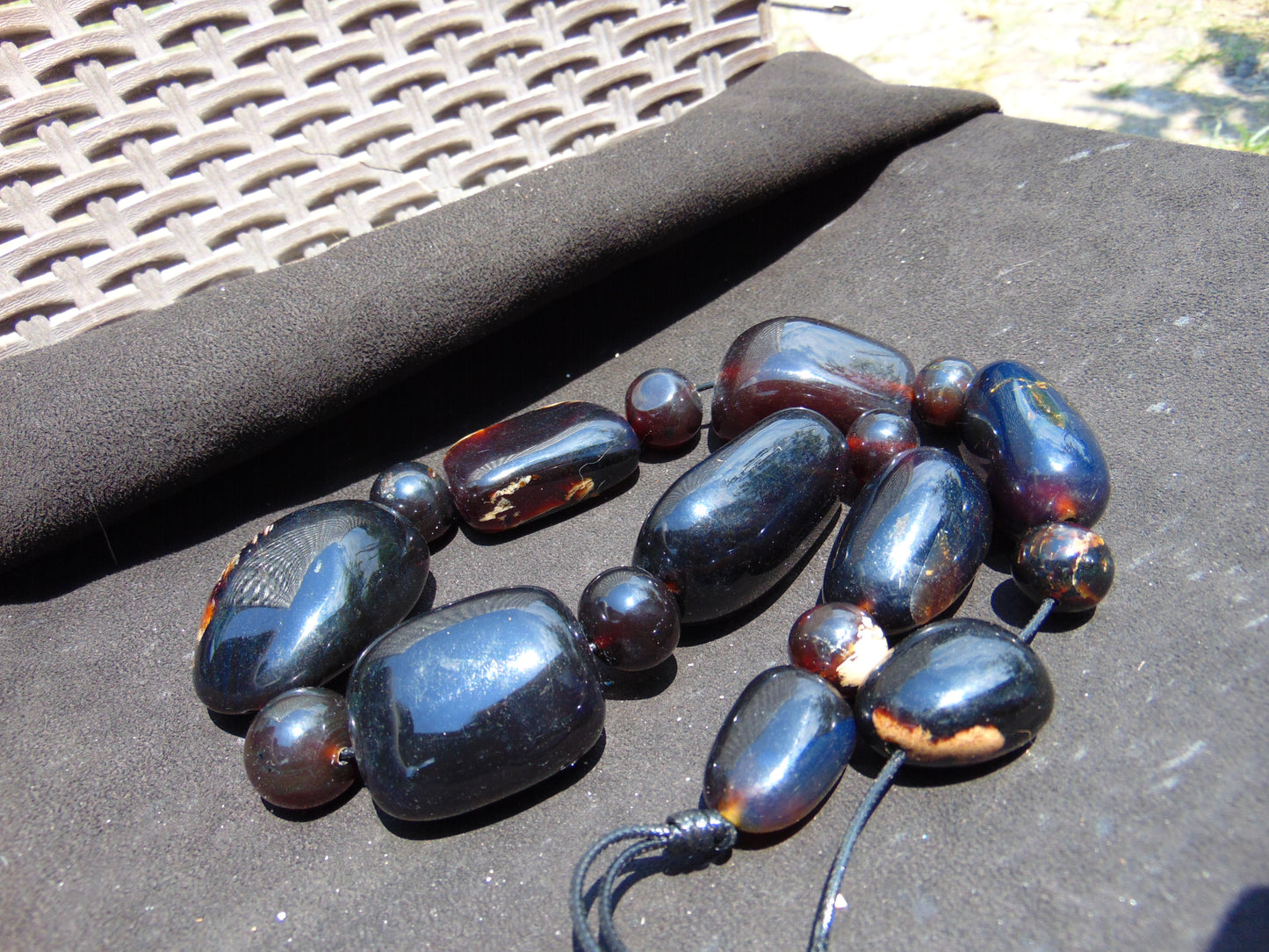 227 gram Small Beads Combination Necklace Indonesian Amber for Healing NK8
