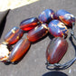 339 gr Big Necklace Indonesian Blue Amber for Healing A9K67