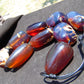339 gr Big Necklace Indonesian Blue Amber for Healing A9K67