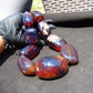 339 gr Big Necklace Indonesian Blue Amber for Healing A9K67