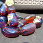 339 gr Big Necklace Indonesian Blue Amber for Healing A9K67