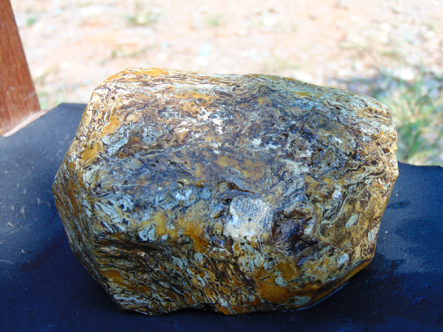 273 gram Polished Indonesia Yellow Aromatic Amber for Healing AY26M144
