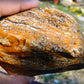 273 gram Polished Indonesia Yellow Aromatic Amber for Healing AY26M144