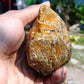 273 gram Polished Indonesia Yellow Aromatic Amber for Healing AY26M144