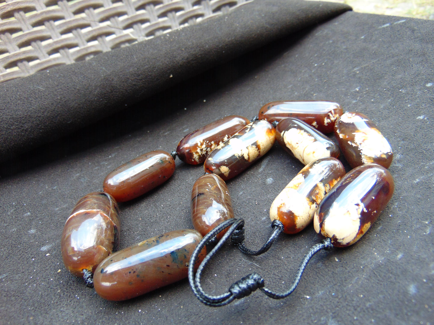 121 gr Big Necklace Indonesian Amber for Healing A11K42
