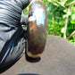 151 gram Round Flat 93x24 mm Indonesia Black White Amber for Healing ST58
