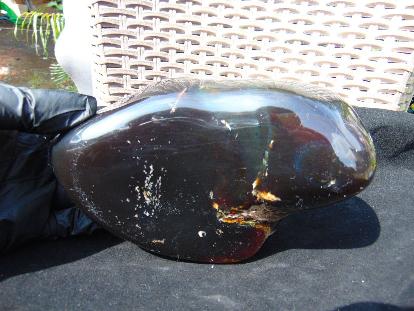 880 gr Full Polished 160x140x70 mm Indonesia Amber for Healing ML124