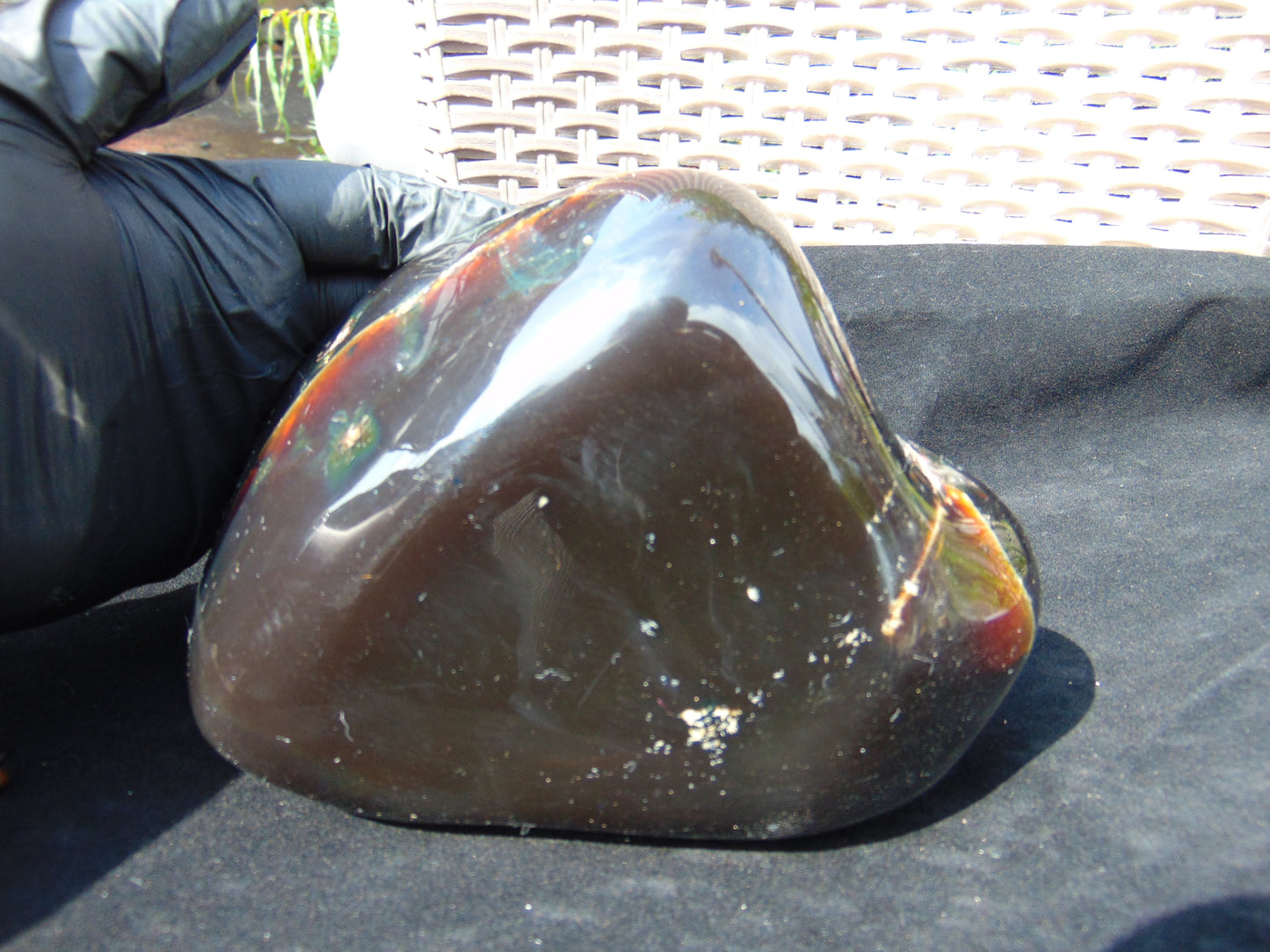 880 gr Full Polished 160x140x70 mm Indonesia Amber for Healing ML124