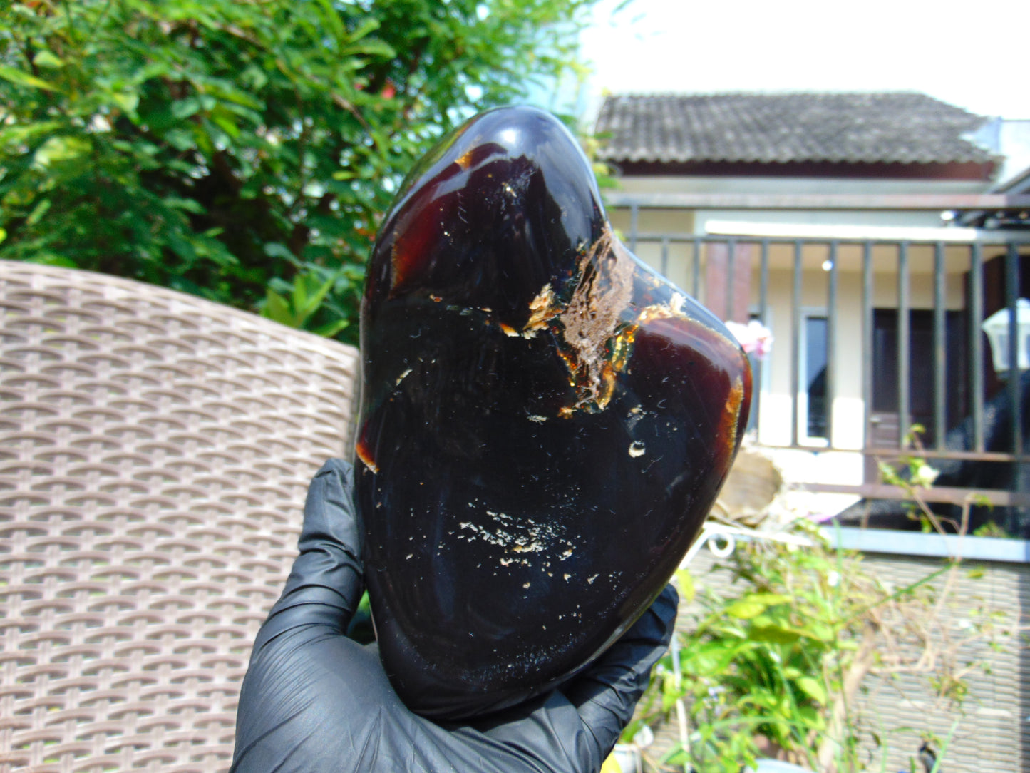 880 gr Full Polished 160x140x70 mm Indonesia Amber for Healing ML124