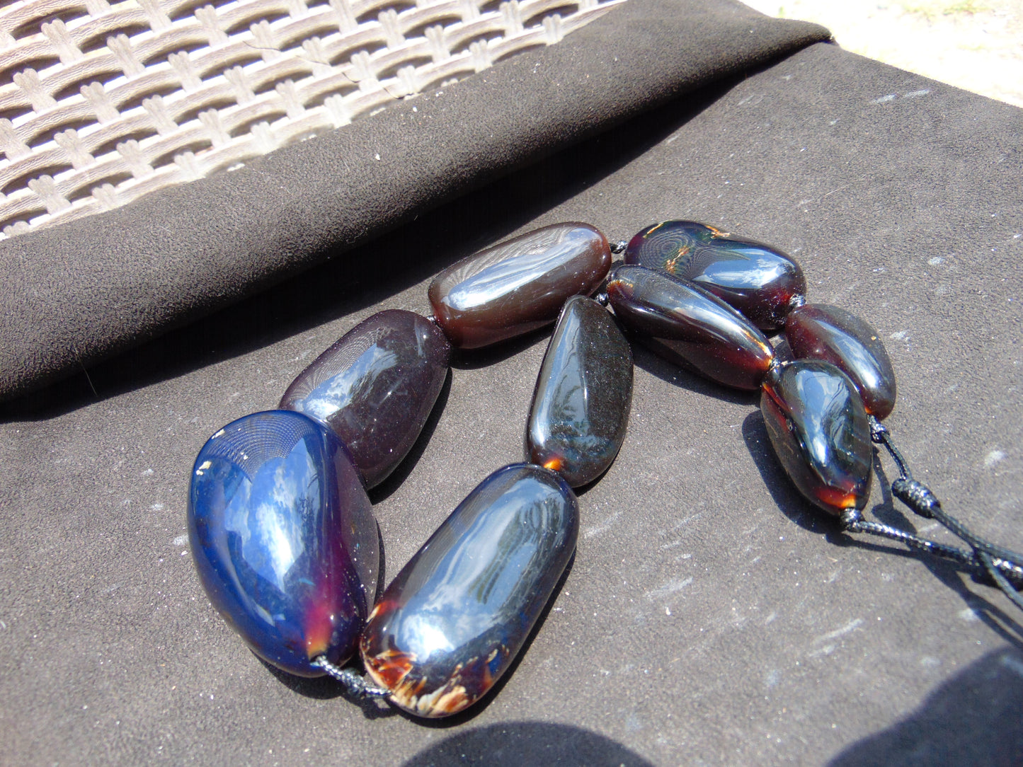 265 gr Big Necklace Indonesian Amber for Healing A9K70